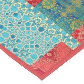 ORIENTAL Red Turquoise - Tablecloth, Runner Kurzer Tischläufer (Ecke)