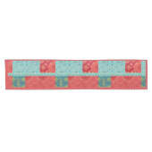 ORIENTAL Red Turquoise - Tablecloth, Runner Kurzer Tischläufer (Horizontal)