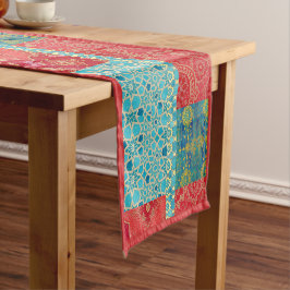ORIENTAL Red Turquoise - Tablecloth, Runner Kurzer Tischläufer