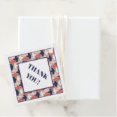 Oriental Red White Blue Geometric Arrows Pattern Geschenkanhänger (Beispiel)