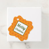 Oriental Red Yellow Asanoha Japan Muster Geschenkanhänger (Beispiel)