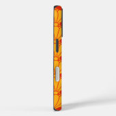 Oriental Red Yellow Kiku Chrysanthemum Mon Pattern Case-Mate iPhone Hülle (Rückseite / Rechts)