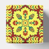 Oriental Red Yellow Ottoman Turkish Tulip Pattern Geschenkschachtel (Oben)