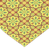 Oriental Red Yellow Ottoman Turkish Tulip Pattern Kurzer Tischläufer (Ecke)