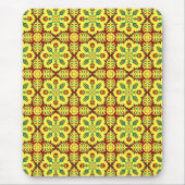 Oriental Red Yellow Ottoman Turkish Tulip Pattern Mousepad (Vorne)