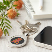 Oriental Red Yellow Uesugi Japan Mon Vector Art Schlüsselanhänger (Seite)