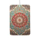 Oriental Retro Persian Muster Red Cream Blue Autolufterfrischer (Vorderseite)