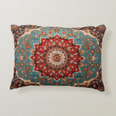 Oriental Retro Persian Muster Red Cream Blue Dekokissen (Rückseite)