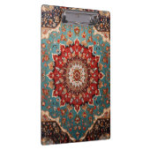 Oriental Retro Persian Muster Red Cream Blue Klemmbrett (Rechts)