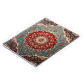 Oriental Retro Persian Muster Red Cream Blue Notizblock (Linke Seite)