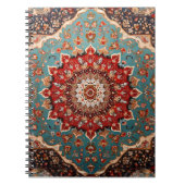 Oriental Retro Persian Muster Red Cream Blue Notizblock (Vorderseite)