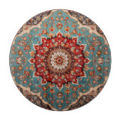 Oriental Retro Persian Muster Red Cream Blue Schneidebrett (Vorderseite)