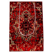 Oriental rug design in dark red mittlere geschenktüte (Rückseite)