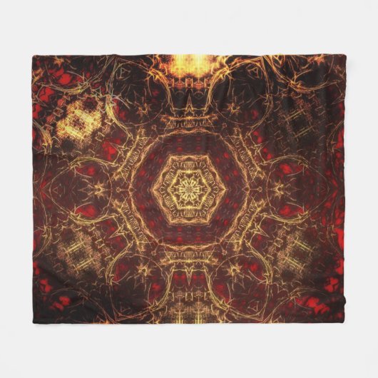 Oriental Rug Fleece Blanket (Vorderseite (Horizontal))