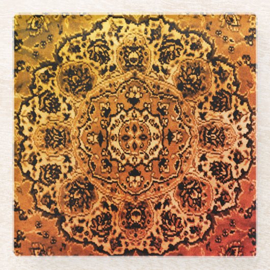 Oriental Rug Glasuntersetzer (Vorderseite)