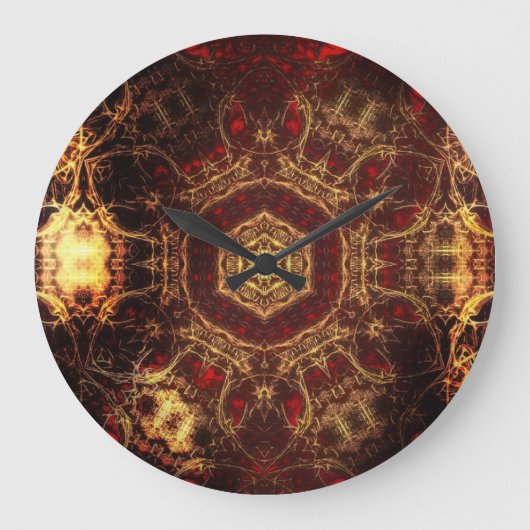 Oriental Rug Große Wanduhr (Vorderseite)