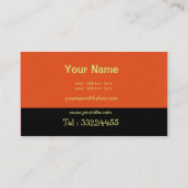 Oriental Rug no3 Visitenkarte (Rückseite)