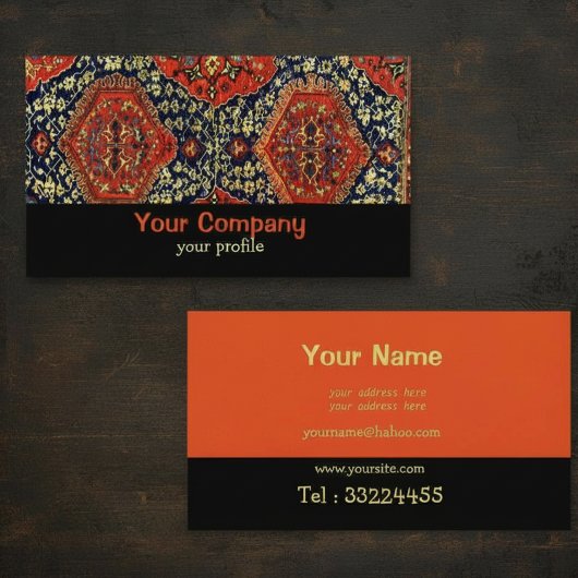 Oriental Rug no3 Visitenkarte