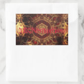 Oriental Rug Rechteckiger Aufkleber (Tasche)