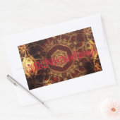 Oriental Rug Rechteckiger Aufkleber (Umschlag)