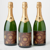 Oriental Rug Schaumweinetikett (Flaschen)