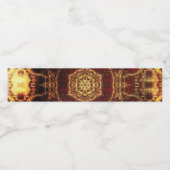 Oriental Rug Wasserflaschenetikett (Einzelnes Label)