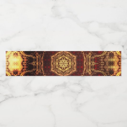 Oriental Rug Wasserflaschenetikett (Einzelnes Label)