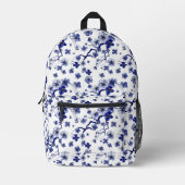Oriental Sakura Branch Pattern Bedruckter Rucksack (Vorderseite)
