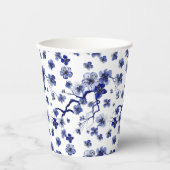 Oriental Sakura Branch Pattern Pappbecher (Vorderseite)