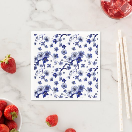 Oriental Sakura Branch Pattern Serviette (Beispiel)