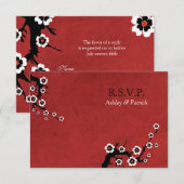 Oriental Sakura UAWG RSVP Karte (Vorne/Hinten)