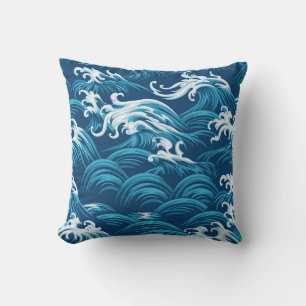 Oriental sea seamless decorative pattern kissen