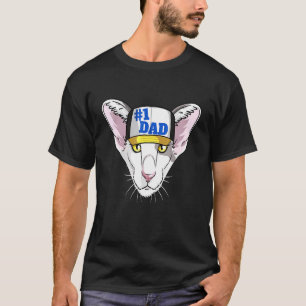 Oriental Shorthair Katze 1 Vater Vatertag T-Shirt