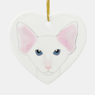 Oriental Shorthair Katzenfigur Keramik Ornament