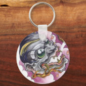 oriental skull demon tattoo schlüsselanhänger (Vorderseite)