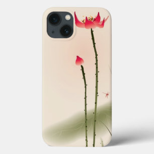 Oriental style painting, tall Lotus Case-Mate iPhone Hülle