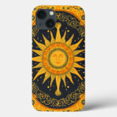 Oriental Sun Symbol Case-Mate iPhone Hülle (Rückseite)