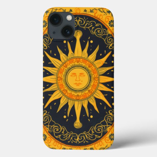Oriental Sun Symbol Case-Mate iPhone Hülle (Rückseite)