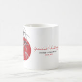 Oriental Sunrise Zen Bamboo Garden Asian Wedding Kaffeetasse (Mittel)