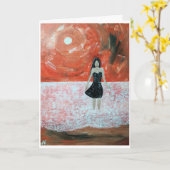 Oriental Sunset Painting by Alfred Fox Karte (Gelbe Blume)