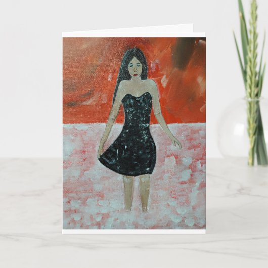 Oriental Sunset Painting by Alfred Fox Karte (Vorderseite)