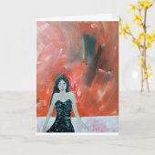 Oriental Sunset Painting by Alfred Fox Karte (Gelbe Blume)