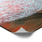 Oriental Sunset Painting by Alfred Fox Poster (Ecke)