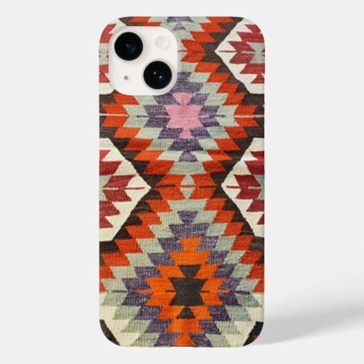 Oriental Türkisch Persian Kilim Tepet Case-Mate iPhone Hülle (Rückseite)