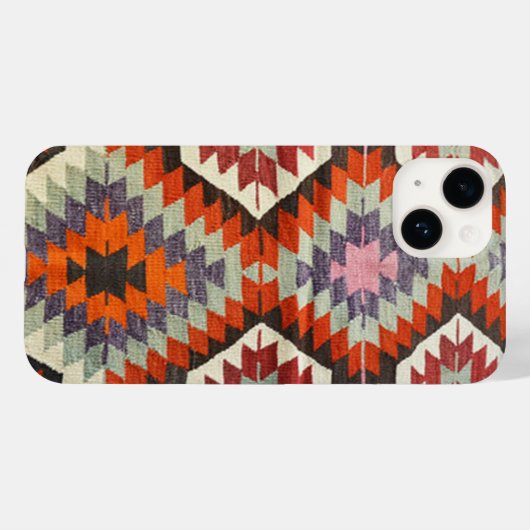 Oriental Türkisch Persian Kilim Tepet Case-Mate iPhone Hülle (Rückseite (Horizontal))
