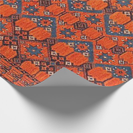 Oriental Türkisch Persisches Muster Geschenkpapier (Ecke)