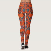 Oriental Türkisch Persisches Muster Leggings (Rückseite)