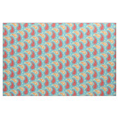 Oriental Turquoise Orange Persian Paisley Pattern Stoff (Yard (91,4 cm))