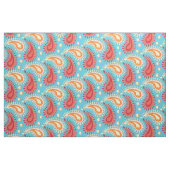 Oriental Turquoise Orange Persian Paisley Pattern Stoff (Fat Quarter (45,7 x 55,9 cm))