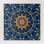 Oriental Watercolor Mandala Teppich Puzzle (Horizontal)